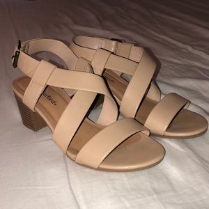 Nude dressy sandals